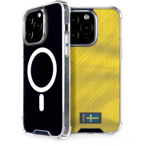 Sweden Soccer Flag iPhone 14 Pro MagSafe Case